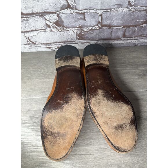 Hanover Brown Leather Kiltie Tassel VTG Loafers Dress Shoes Men Sz 10.5M US/44EU main image 5